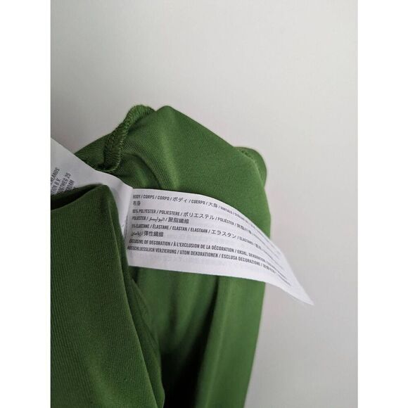 Abercrombie & Fitch slim jersey button down shirt green Small - Picture 8 of 10